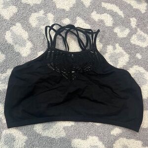 Live Love Dream Black sports bra